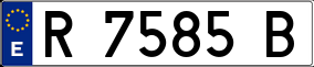 Trailer License Plate